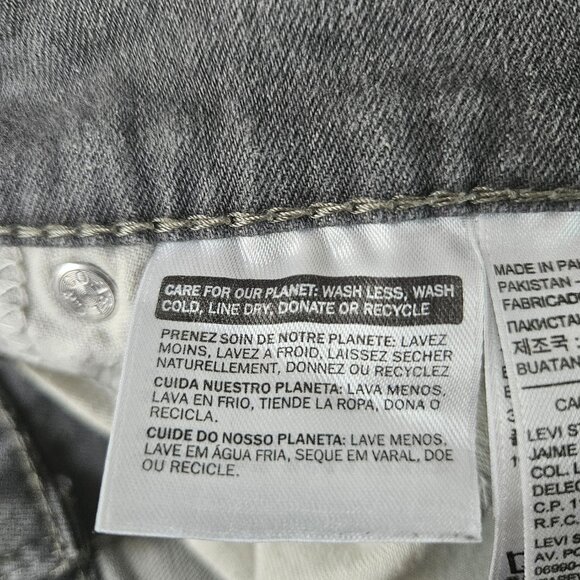 Levi's Men's Jeans Size W38 X L32  Gray Straight Leg WPL 423 CA00342 - Picture 6 of 12